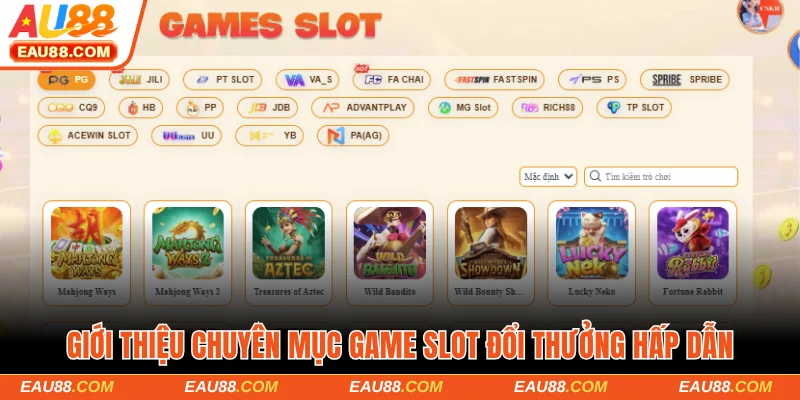 Giới thiệu chuyên mục game slot đổi thưởng hấp dẫn